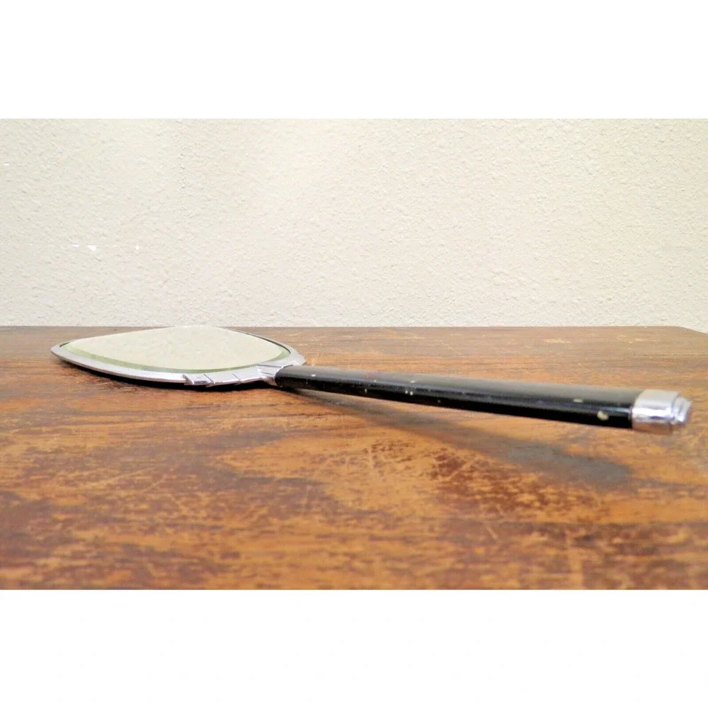 Vintage Art Deco Hand Held Beveled Vanity Mirror
